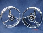 13-19 Suzuki Hayabusa Front Rear Freshly Chrome Rims Gsx 1300RA Wheels Abs. Fixed Price $989.00.