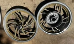 Oem Yamaha Virago 750 Midnight Edition Gold Wheels Front 19" Rear 16". Fixed Price $400.00.