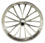 Ultima Manhattan Polished Cnc 26 X3.5 Dual Disc Front Wheel Harley Custom 37-633. Fixed Price $899.99.