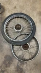 Suzuki FA50 Front And Rear Wheels. Fixed Price $50.00.