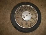 Bsa Front Wheel Tire Rim Hub Axle 250CC C15 1961 82. Fixed Price $124.99.