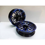 Honda Grom MSX125 Sf 12" Blue & Black Front Rear Wheels Rims 2013-2019. Fixed Price $319.00.