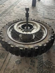1999 Ktm 50CC Sxr Pro Junior Rear Wheel Rim And Axle. Fixed Price $44.00.
