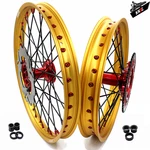 Kke 21-19 Mx Cast Wheels Fit Honda CRF250R CRF450R 2013-2014 Gold Rims Disc. Fixed Price $607.05.