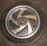 2002 Honda Goldwing Rear Back Rim Tire Wheel 180/60-16 16" #59. Fixed Price $189.79.