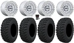 Kmc Aztec Beadlock 15" Wheels Mh +38MM 28" Attack 2.0 Tires Pioneer 1000 / Talon. Fixed Price $1916.64.
