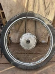 1975 - 1977 Honda Front Wheel Tire Rim Hub. Fixed Price $55.00.