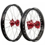 Tusk Impact Complete Front And Rear Wheel 1.40 X 19 1.85 16 Black Rim/silver. Fixed Price $511.54.