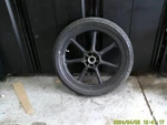 1981 Kawasaki Front Wheel Rim Tire 100/90-19. Fixed Price $140.00.