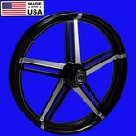 Harley Touring 21" Reaper Replica Black Contrast Front Wheel. *made The Usa*. Fixed Price $1449.00.