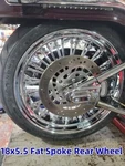 18X5.5 Fat Spoke Rear Wheel Rim For Harley Dyna Low Rider Fxdl Wide Glide Fxdwg. Fixed Price $299.99.