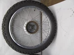 1973 Suzuki Front Wheel And Like New Tire. Fixed Price $60.76.