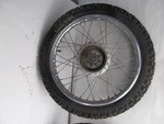 1970 Suzuki Rear Wheel And Like New Tire 18 Inch. Fixed Price $79.96.