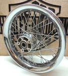 Harley '08-11 Touring Front 40 Spoke Rim Wheel 16X3 Chrome Profile Laced Smooth. Fixed Price $324.99.