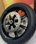 Oem 00-26 Harley Touring Impeller 18"X3.5" Front Wheel Tire Rotors Black Slicer. Fixed Price $699.95.