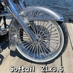 21X3.5 36 Fat Spoke Front Wheel Rim For Harley Softail Heritage 00-17 Flstn Fxst. Fixed Price $369.99.