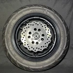 2022 Kawasaki BR125 Front Wheel Rim Tire Z125 17-23 Black 41073-0674-63D. Fixed Price $250.00.