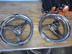 Forged Chrome Spoke Custom Wheel Set 16X3.5 Harley-davidson Touring Models. Fixed Price $1500.00.