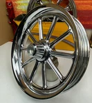 08-25 Genuine Harley 18X3.5REVOLVER Front Forged 10 Spoke Custom Wheel Oem Alcoa. Fixed Price $799.95.