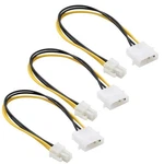 3-PACK LP4 Molex Male To Atx Pin Auxiliary Power Adapter Cable 9.5-INC.. Fixed Price $14.09.