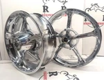 Harley Chrome Tomahawk Wheels 19 F 18 Road Glide Cvo Limited Exchange Program. Fixed Price $1099.00.
