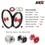 Kke Dirt Bike Wheels Set For Honda XR650R 2000-2008 Red Silver Gold Black Hubs. Fixed Price $489.00.