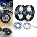For Yamaha Supermoto 17"X3.5/4.25 Wheels Rotors Sprocket Set YZ250F YZ450F 09-13. Fixed Price $648.74.