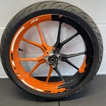 13-16 Ktm Front Wheel Rim Tire Straight Oem RC390. Fixed Price $175.00.