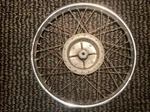 Oem Kawasaki F3 Front Wheel Hub Rim Spoke Assembly True Balanced Light Rust Vtg. Fixed Price $49.95.
