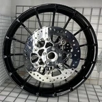 Harley Touring Front Talon Rim 2009 -24 Glass Black Wheel & Rotors Exchange. Fixed Price $599.00.