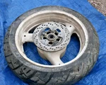 1992 Suzuki GSX750W Rear Tire Rim / Disc.... Fixed Price $188.37.