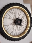 1985 Suzuki SP250 Front Wheel. Fixed Price $115.00.