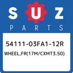 54111-03FA1-12R Suzuki WHEEL,FR(17M/CXMT3.50) 5411103FA112R, New Genuine Oem Par. Fixed Price $907.14.