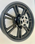 Harley 2009 -25 Front Wheel Cvo Glide Gloss Black Rim Outright Ome. Fixed Price $695.00.