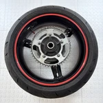 2001-2005 Suzuki 01-05 Rear Back Wheel Rim Tire Rotor Oem Bent. Fixed Price $160.00.