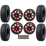 Tusk Set Of 32X10-15 Terrabite 8-PLY Radial Utv Tires On 4/156 Uinta Wheels. Fixed Price $1629.96.