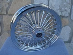 16X3.5" Chrome Fat Spoke Rear Wheel For Harley Softail Heritage Deluxe 08-UP. Fixed Price $379.93.