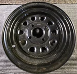 (qty 1) Itp D12F510 D-window Black Steel Utv/atv Wheel Rim 12X7 4X110 15MM. Fixed Price $53.99.