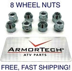 Eight Kawasaki ( 2003 - 2006 ) Wheel Rim Hub Nuts. Fixed Price $30.97.