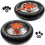 Kke Cush Drive 17" Supermoto Tyre Wheels For Ktm Exc Sxf Xcw 125-530CC 2003-2026. Fixed Price $1149.00.