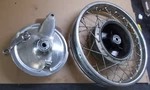 1960'S Honda CA77 Dream 305 Front Wheel Rim 16IN Oem 44701-253-020 (stor/rm). Fixed Price $100.00.