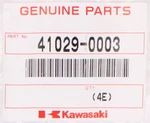 Kawasaki Spoke, Front Inner Part Number 41029-0003. Fixed Price $12.99.