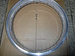 Rare Nos Original 19" 40 Hole Akront Rim Harley Chopper Bobber Made Spain. Fixed Price $299.95.