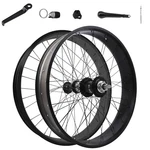 36 Spokes 26'' Wheel Set Front Rear Fat Rims Black For Disc Brake Cruiser Bike. Fixed Price $349.99.