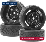 Sharegoo Rc 1/10 Scale On Road Tires OD2.55 Rubber & Wheel Rims 12MM Hex Comp.... Fixed Price $17.99.