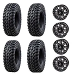 Set Of Tusk Terrabite Tires 32X10-15 On Uinta 4/137 Wheels And Black Lug Nuts. Fixed Price $1665.79.