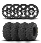 Itp SS212 14" Matte Wheels And Blackwater Evolution Tires 28X9-14. Fixed Price $1575.87.