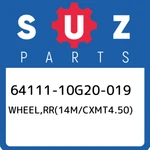64111-10G20-019 Suzuki WHEEL,RR(14M/CXMT4.50) 6411110G20019, New Genuine Oem Par. Fixed Price $857.03.