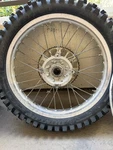 2000 2001 Honda CR250R Front Rear Wheel Tire Rim Hub Assembly. Fixed Price $150.00.