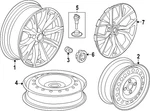 Genuine Honda Wheel Alloy 42700-3A0-A81. Fixed Price $511.68.